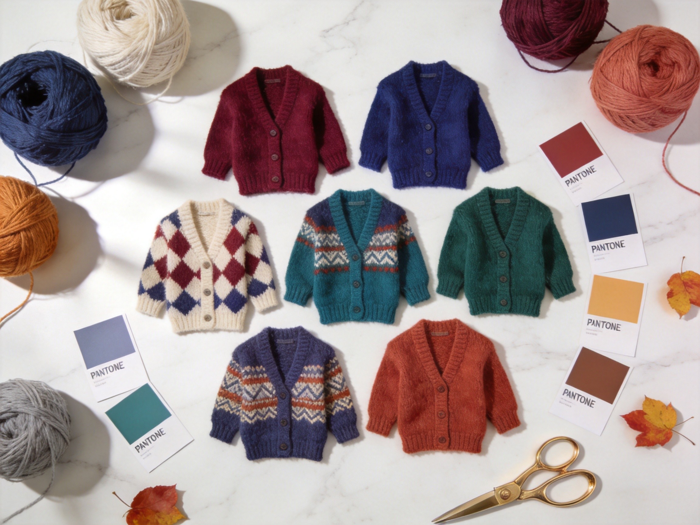 Geometric Pattern Knitwear Cardigan Color Block Design