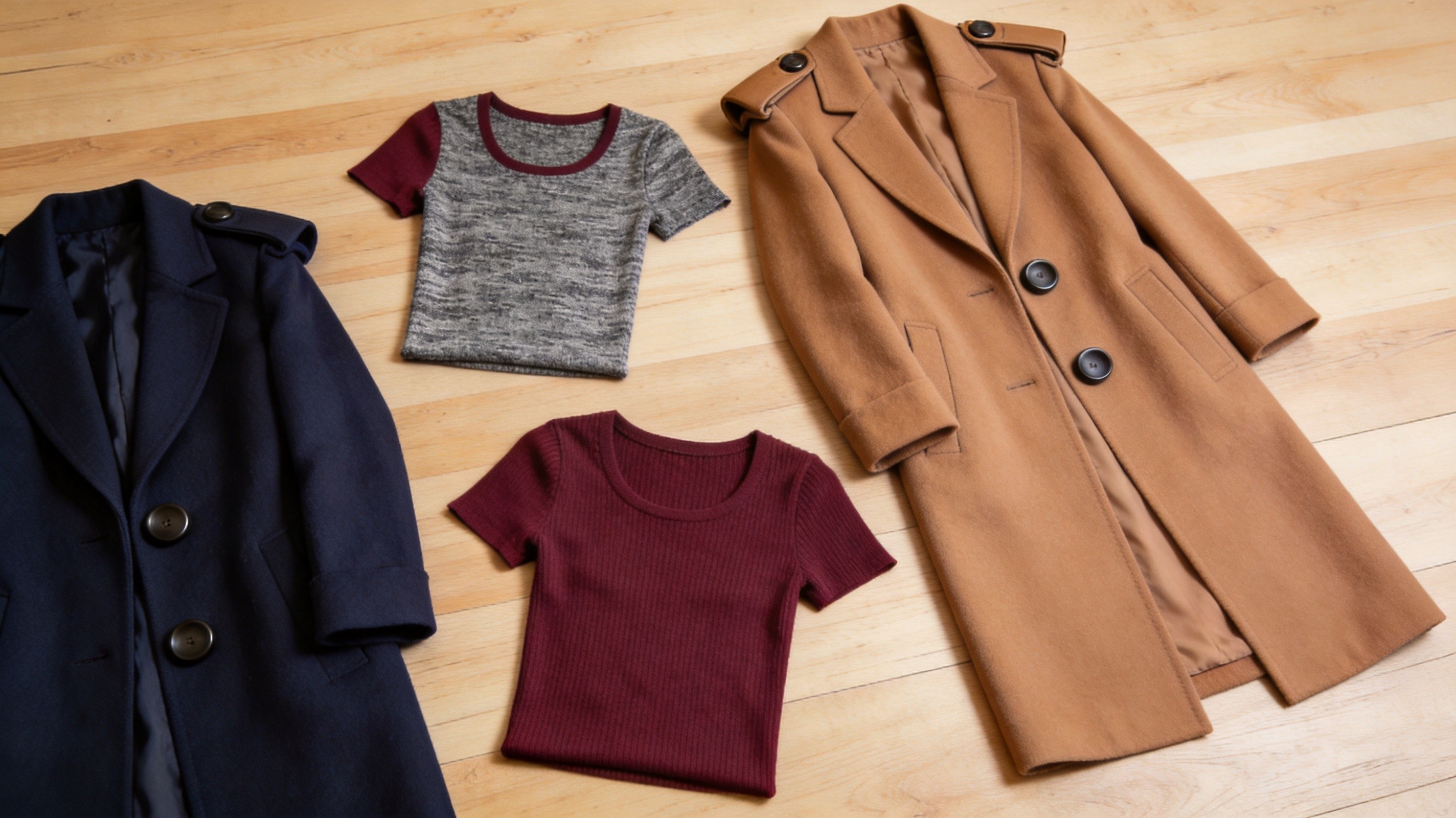 Short-sleeve knit tops and structured cardigan jackets — transitional knitwear collection for B2B wholesale